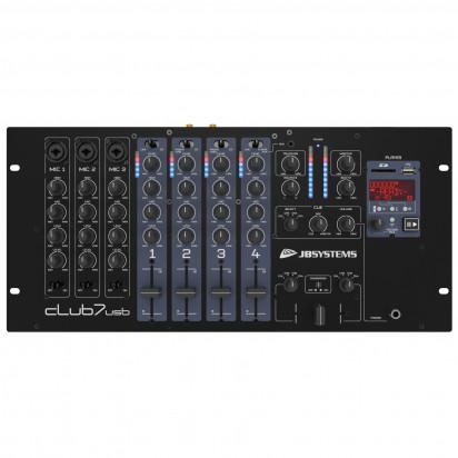 JB SYSTEMS CLUB7-usb - 19 DJ mixer with MP3 player & 2x USB Audio Mixers